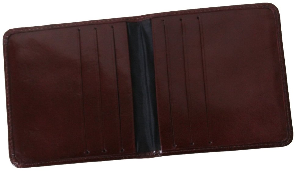Шкіряний картхолдер Newport коричневого кольору Vip Collection 102578 modnotak фото №2