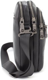 Маленькая мужская кожаная сумка на плечевом ремне H.T Leather (10251)