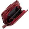 Кошелек женский из натуральной кожи морского ската STINGRAY LEATHER 103178 бордового цвета modnotak фото - 4