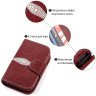 Кошелек женский из натуральной кожи морского ската STINGRAY LEATHER 103178 бордового цвета modnotak фото - 6