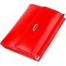 Червоний жіночий гаманець середнього розміру з натуральної шкіри CANPELLINI (2421814) - 1