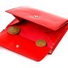 Красный женский кошелек среднего размера из натуральной гладкой кожи CANPELLINI (2421814) - 5