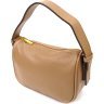 Женская сумка-кроссбоди из натуральной кожи бежевого цвета с одной лямкой Vintage (2422128) - 1
