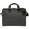 Деловая сумка из прорезиненного текстиля с отделением для ноутбука до 15" черного цвета Tucano Gommo 103578 modnotak фото - 3