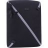 Черный рюкзак из плотного текстиля с необычной молнией Bagland (53678) - 1