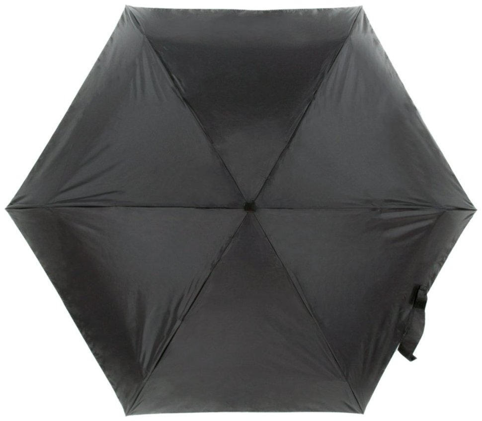 Мини зонт женский Fulton Tiny-1 L500 Black (Механика, складной, UPF 50+, однотонный черный) 93778 modnotak фото №4
