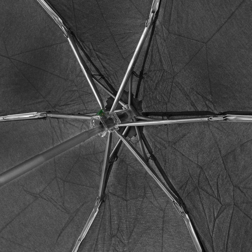 Мини зонт женский Fulton Tiny-1 L500 Black (Механика, складной, UPF 50+, однотонный черный) 93778 modnotak фото №8