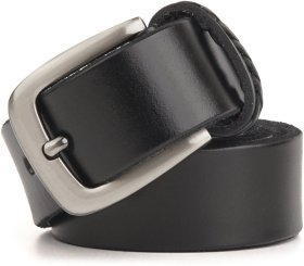 Женский брючный ремень из натуральной кожи с серебристой пряжкой Vintage 2420123