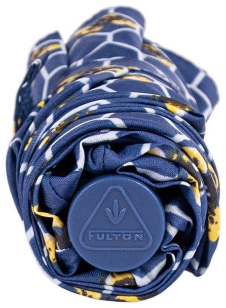 Женский зонт Fulton L905 Eco Planet Beehive (складной, механика, с защитой от ультрафиолета UPF 50+, синий с принтом пчелиных сот) 93978 modnotak фото №14