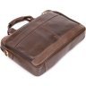 Коричневая мужская сумка для ноутбука из натуральной кожи Vintage (20391) - 3
