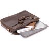 Коричневая мужская сумка для ноутбука из натуральной кожи Vintage (20391) - 5