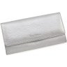 Довгий гаманець сріблястого кольору з натуральної шкіри Tony Bellucci (10769) - 3
