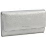 Довгий гаманець сріблястого кольору з натуральної шкіри Tony Bellucci (10769) - 1