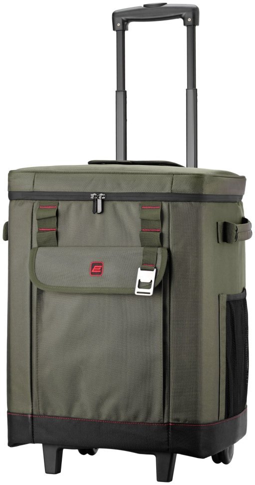 Термосумка на колесах 2E, 50л, темно-оливкова modnotak фото №1