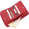 Зручний гаманець червоного кольору з натуральної шкіри флотар KARYA (1152-46) - 6