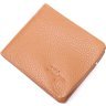 Рыжее мужское портмоне из мягкой фактурной кожи без застежки KARYA (2421064) - 1