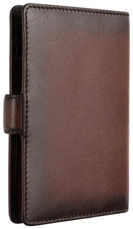 Обложка для документов из натуральной кожи на кнопке Visconti AT74 коричневого цвета 95478 фото №3 Обложка для документов из натуральной кожи на кнопке Visconti AT74 коричневого цвета 95478 modnotak фото №3