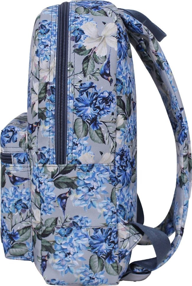 Женский городской рюкзак из текстиля с принтом цветов Bagland (55578)