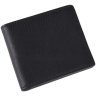 Черное мужское портмоне из натуральной кожи без застежки Vintage (2414516) - 15
