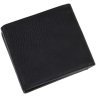 Черное мужское портмоне из натуральной кожи без застежки Vintage (2414516) - 16