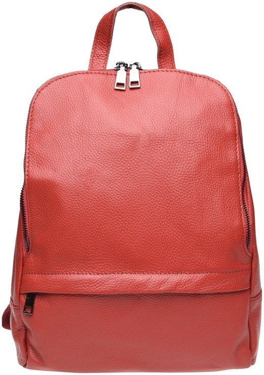 Червоний жіночий шкіряний рюкзак для міста Keizer 66278