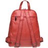 Червоний жіночий шкіряний рюкзак для міста Keizer 66278 - 3