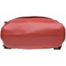Червоний жіночий шкіряний рюкзак для міста Keizer 66278 - 4