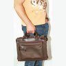 Мужская сумка с ручками коричневого цвета VATTO (12119) - 2