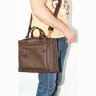 Мужская сумка с ручками коричневого цвета VATTO (12119) - 3