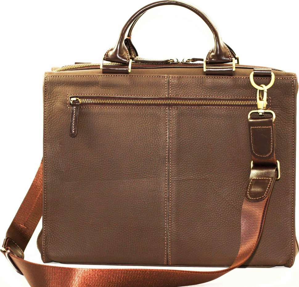 Чоловіча сумка з ручками коричневого кольору VATTO (12119)