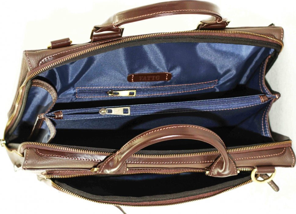 Чоловіча сумка з ручками коричневого кольору VATTO (12119)