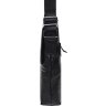 Удобная черная мужская сумка на плечо из зернистой кожи Keizer (21362) - 4