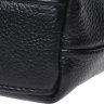 Зручна чорна чоловіча сумка на плече із зернистої шкіри Keizer (21362) - 5