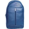 Синій шкіряний рюкзак із натуральної шкіри Issa Hara (21147) - 1
