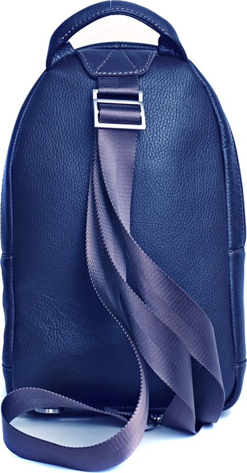 Синій шкіряний рюкзак із натуральної шкіри Issa Hara (21147)