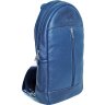 Синий кожаный рюкзак из натуральной кожи Issa Hara (21147) - 3