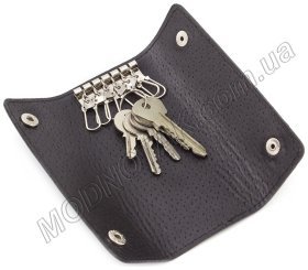 Большая кожаная ключница на кнопках ST Leather (16117)