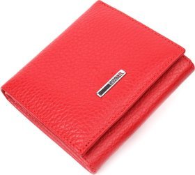 Красный женский кошелек небольшого размера из натуральной кожи с монетницей KARYA (2421380)