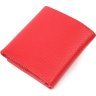 Червоний жіночий гаманець невеликого розміру з натуральної шкіри з монетницею KARYA (2421380) - 2