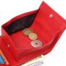 Червоний жіночий гаманець невеликого розміру з натуральної шкіри з монетницею KARYA (2421380) - 6