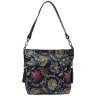Кожаная женская сумка на каждый день с цветочным узором через плечо Desisan 107678 синего цвета modnotak фото - 1