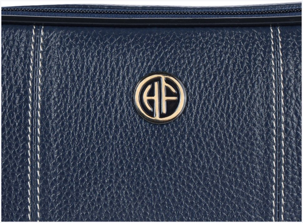 Кожаный несессер на 2 отделения с петлей на кисть Hammonds Flycatcher TC4002 синего цвета 107978 modnotak фото №8