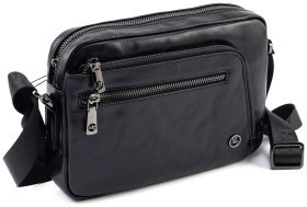 Стильная мужская сумка горизонтального типа из натуральной кожи с эффектом помятости H.T Premium Leather 108578