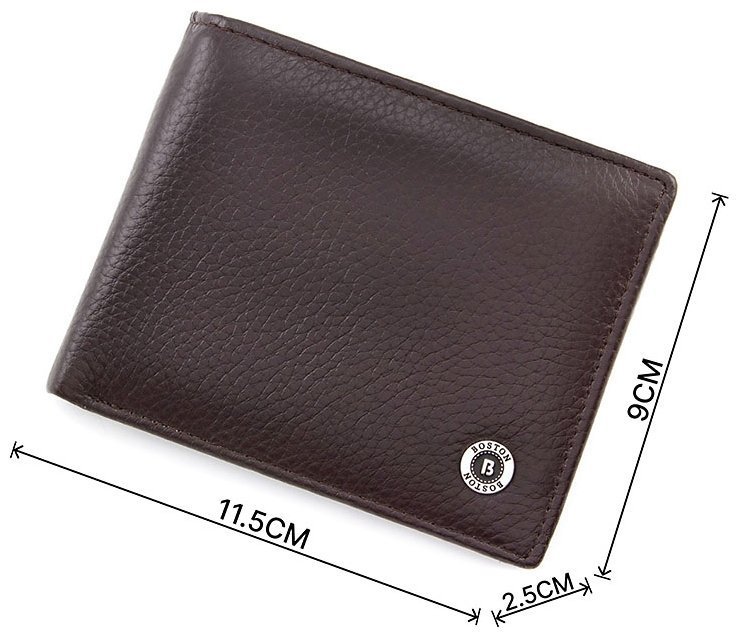 Коричневый кожаный кошелек с зажимом BOSTON (16704) фото №3 Коричневый кожаный кошелек с зажимом BOSTON (16704) modnotak фото №3