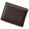 Коричневий шкіряний гаманець з затиском BOSTON (16704) - 3
