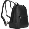 Женский небольшой кожаный рюкзак черного цвета Issa Hara (27030) - 3