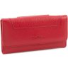 Червоний жіночий гаманець з зернистою шкіри з двома автономними відділеннями Tony Bellucci (10864) - 1