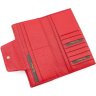 Червоний жіночий гаманець з зернистою шкіри з двома автономними відділеннями Tony Bellucci (10864) - 5