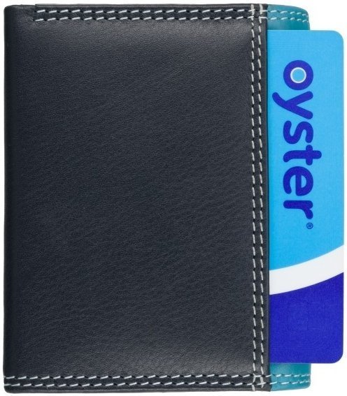 Синій жіночий гаманець маленького розміру із натуральної шкіри на кнопці Visconti Zanzibar 69278