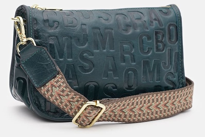 Женская сумка из натуральной кожи через плече Keizer 89278 Зеленого цвета фото №2 Женская сумка из натуральной кожи через плече Keizer 89278 Зеленого цвета modnotak фото №2